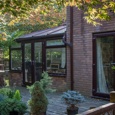 Applying Feather Friendly® adhesive dot patterns is one of many ways to make your windows bird-friendly. Photo: Bird Friendly®